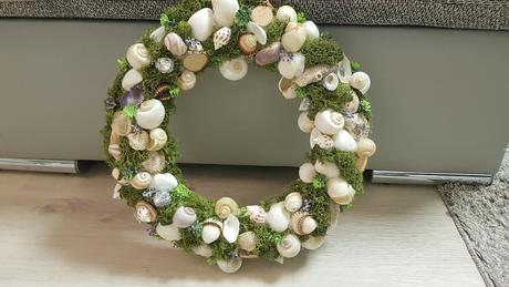 Dekoracia z mušli vencek, 