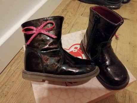 Bordové lakové čižmičky, nelli blu,22