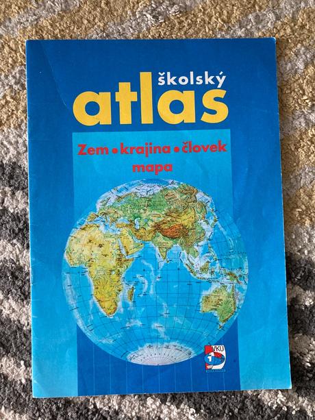 Školský atlas - zem, krajina, človek, mapa (1998), 