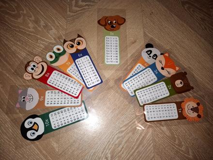 Násobilka- karty, žáložky,