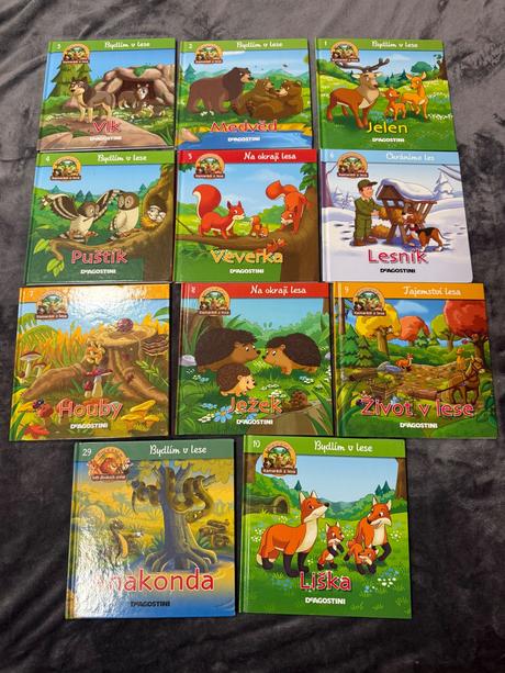Knihy bydlim v lese,na okraji lesa, 