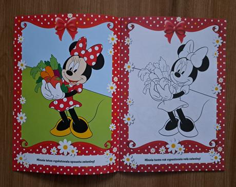 Disney omaľovánky "mickey, minnie" + iné,