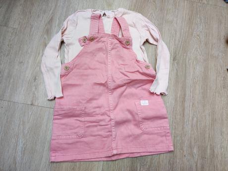 Set tričko a riflové šaty, h&m,92