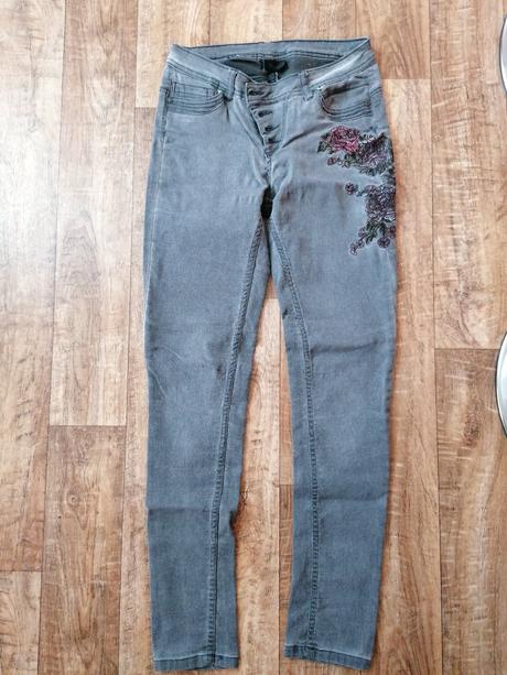 2x damske rifle, velk. m, denim,m