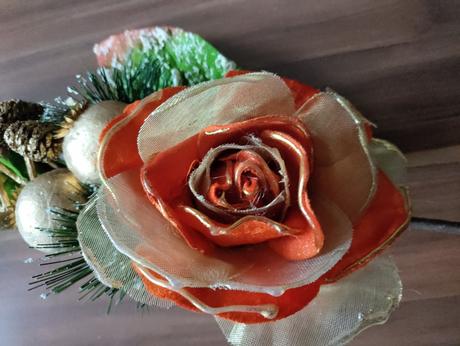 Vianočná dekorácia ruža,