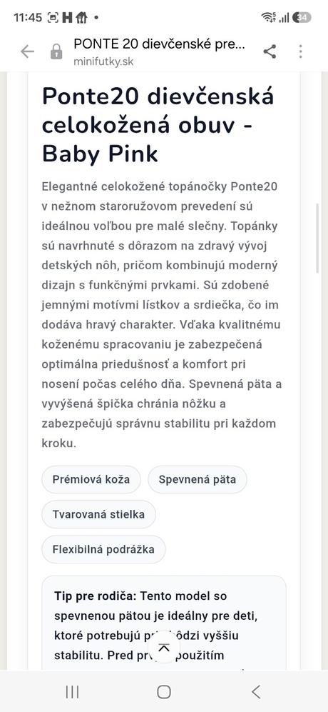 Prechodné topánky ponte, 31