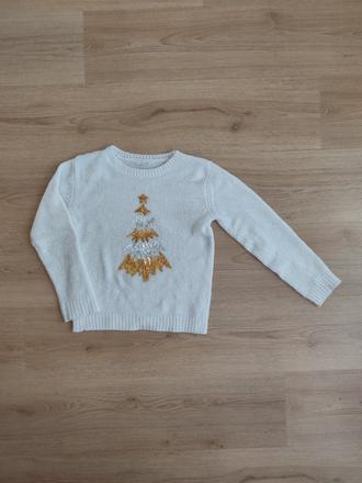 Sveter vianočný, primark,134
