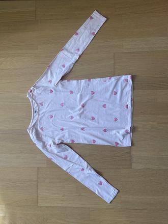 Tričko so srdiečkami, h&m,140