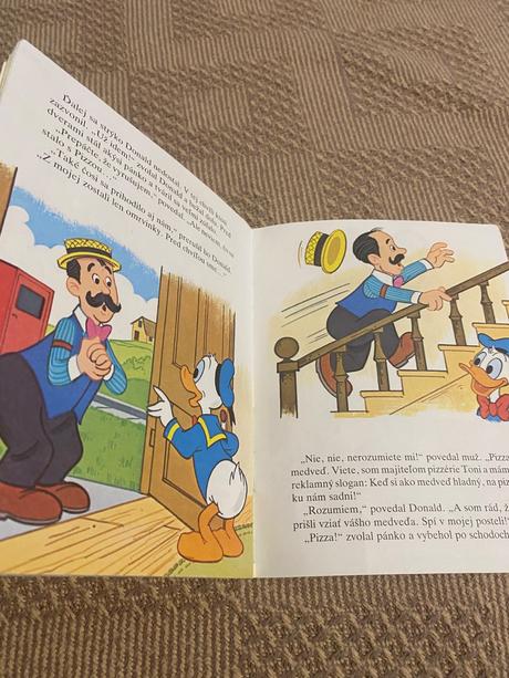 Krásna mini rozprávka walt disney donald duck,