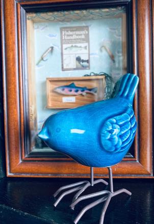 Vintage vtáčik dekorácia,