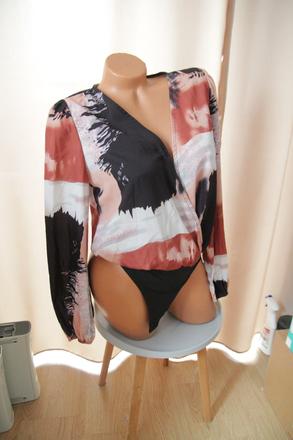 Saténová body blúzka, l, l