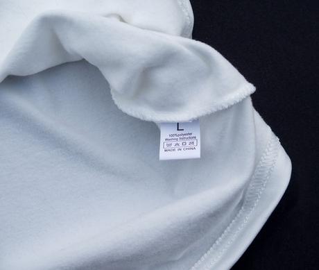 Biele zateplené tričko, l