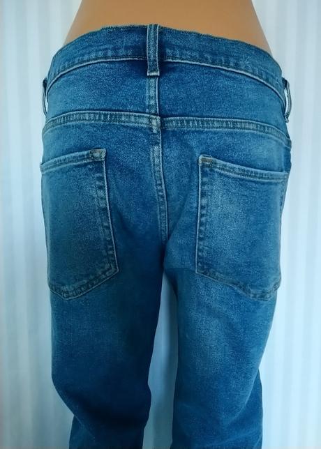 Modré elastické rifle skinny denim 34r op 88 cm, denim co,l