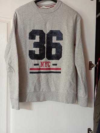 Mikina s meniacim sa obrázkom, h&m,158