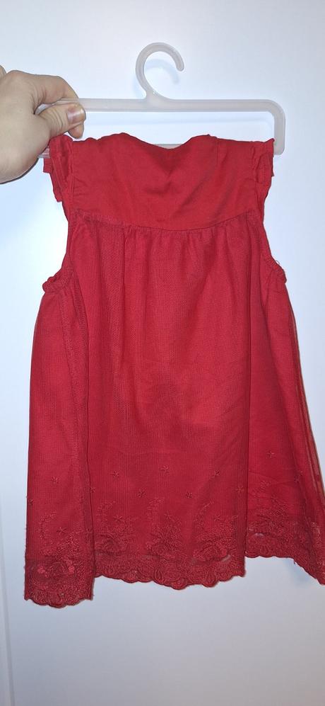 Červené šaty veľ.68, h&m,68