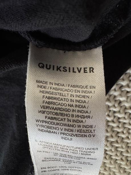 Čierne tričko quiksilver, quiksilver,xs