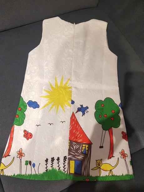 Šaty - s hravým detským motívom, 98