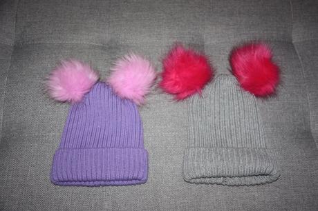 2x čiapka s brmbolcami, pepco,56