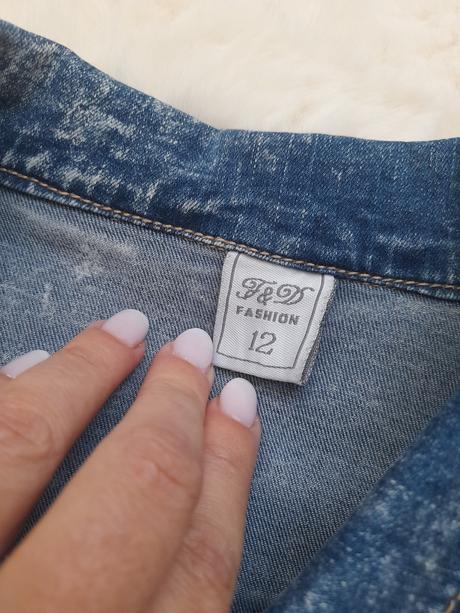 Dievčenská riflová bunda f&d fashion, 152