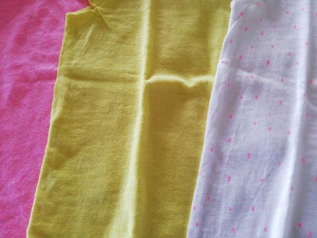 Letné tričká s volánikovými rukávmi 3ks, f&f,80