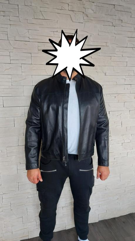 Kožená bomberka banana republic, xl