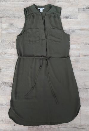 Letné olivovozelené šaty, h&m,36