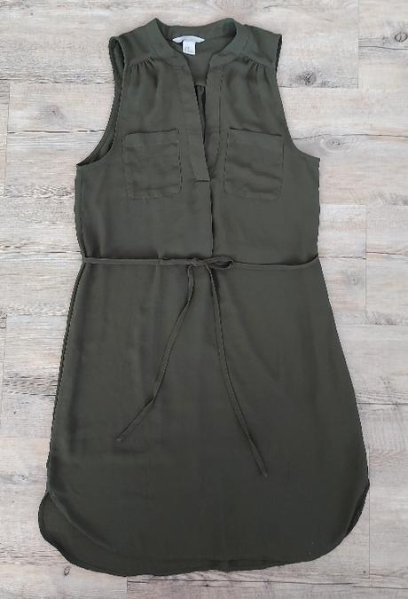 Letné olivovozelené šaty, h&m,36