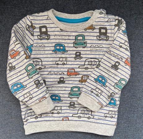 F&f zateplená mikinka s motívom autíčok 80, f&f,80