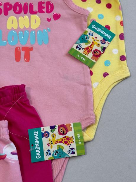 Garanimals dievčenský set body a kraťasky, 68