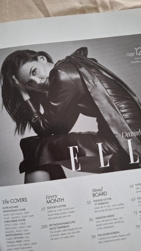 Elle uk december 2019 - katie holmes, 