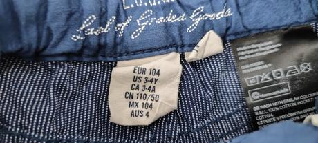 3/4 nohavice, h&m,104