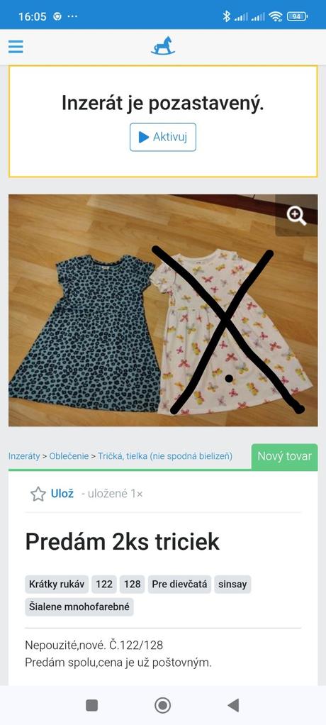 Predám šaty č.122/128, sinsay,128