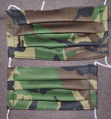 Bavlnené rúška 2 ks- set mama/otec a dieťa s gumič, 