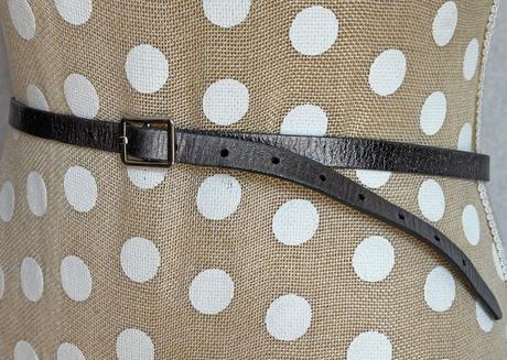 Kožený tenký opasok,