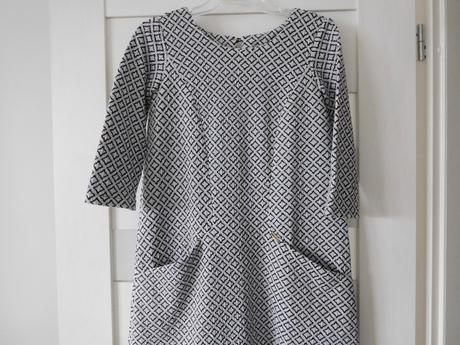 Šaty úpletové jemné kocky, s/m, s