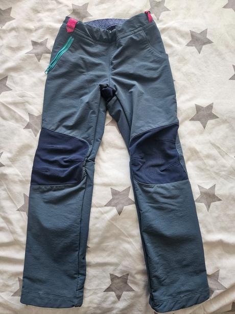 Softshelove nohavice, decathlon,116