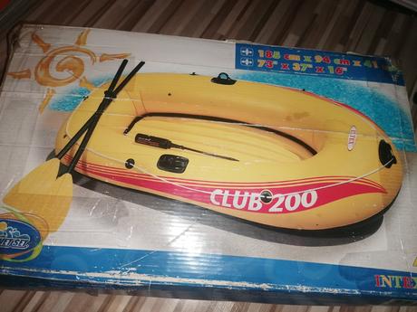 Čln nafukovací s veslami, 