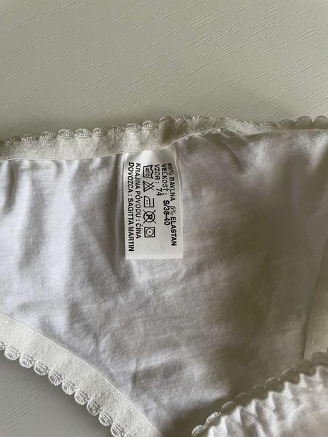 Dámske biele nové nohavičky č.l, l