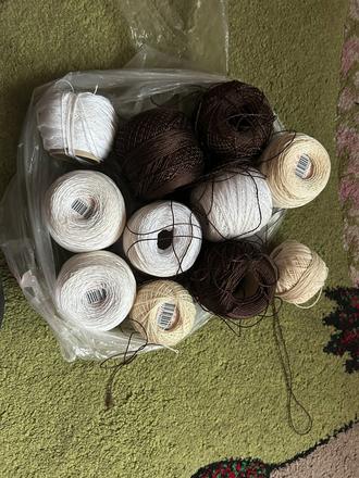 Sada háčkovacej priadze kordonet,