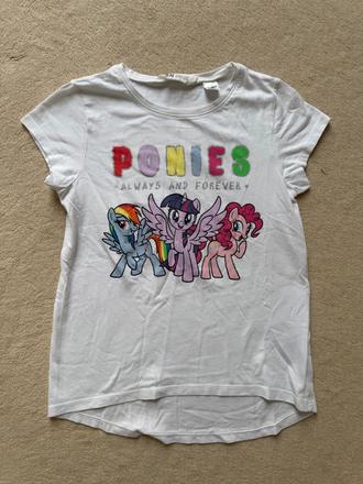 Tričko ponies, h&m,134