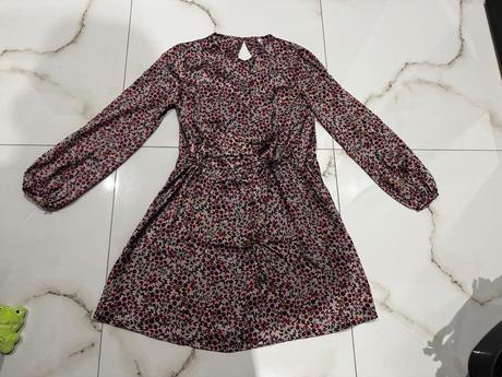 Saténové šaty s, mango,s