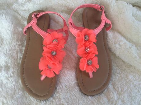 Neónkové sandálky, primark,32