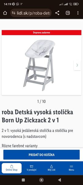 Má niekto skúsenosť so stoličkou z Lidla?