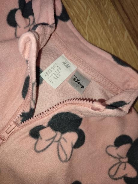 Flísová mikina minnie, h&m,80