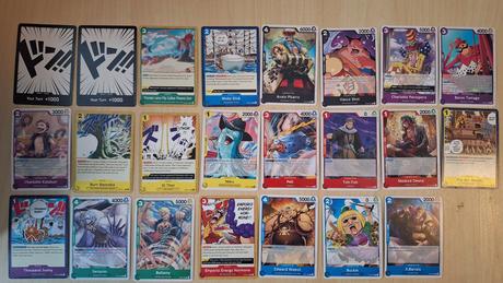 One piece zberateľské kartičky, 