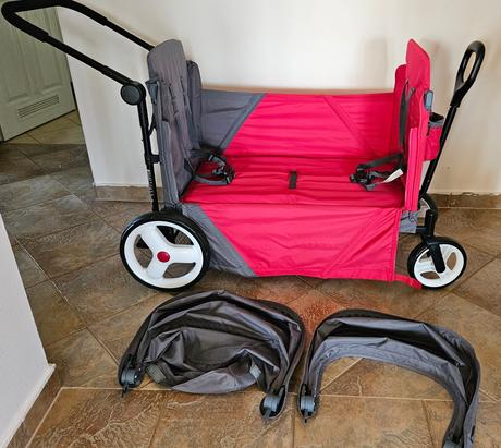 Detský vagon, kočík pre dve deti radio flyer, 