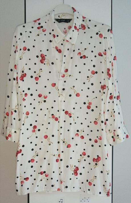 Pekná predĺžená blúzka voľného strihu 3/4 rukávom, f&f,36