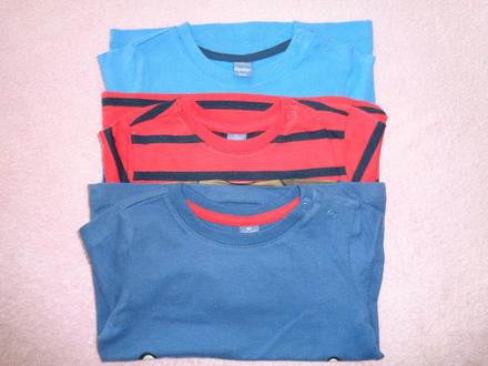 Trička 3ks, dopodopo,86