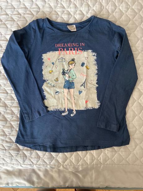 Tricko zara s dievcatkom- pariz, zara,122