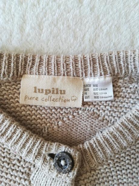 Platený svetrík na gombíky, veľ. 86/92, lupilu,92